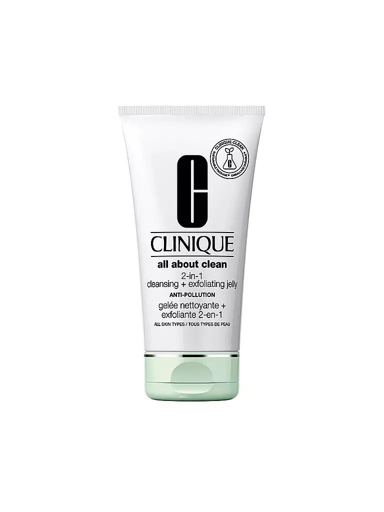 CLINIQUE All About Clean 2-in-1 Cleansing + Exfoliating Jelly Anti-Pollution 150ml keine Farbe
