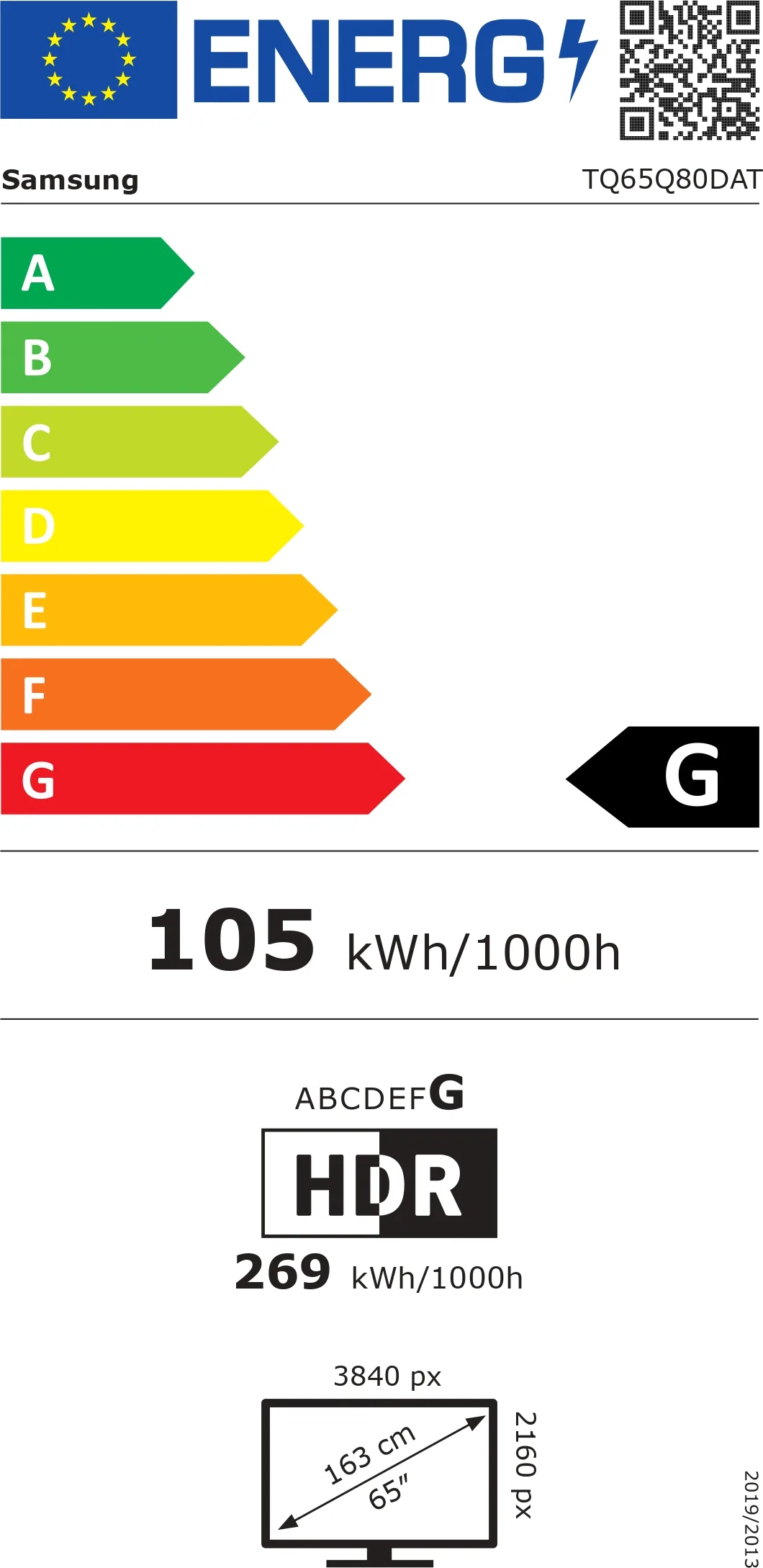 Samsung TQ65Q80D TV QLED