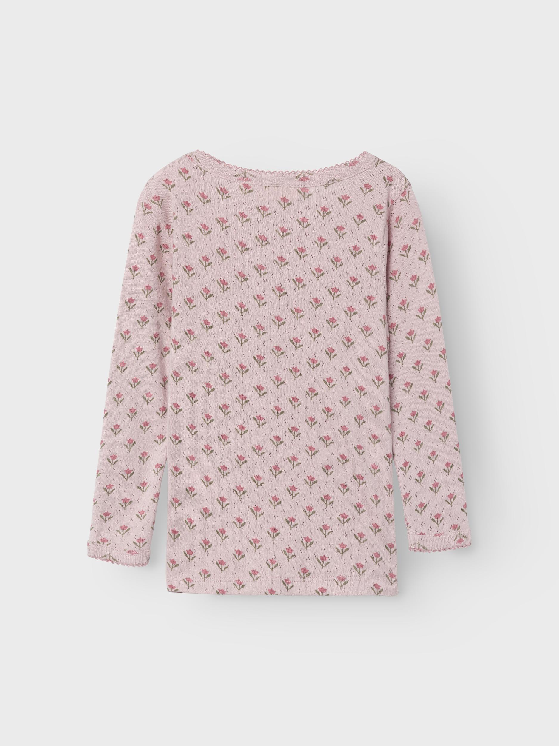 Langarmshirt NMFRACHELLO TULPEN AOP in violet ice