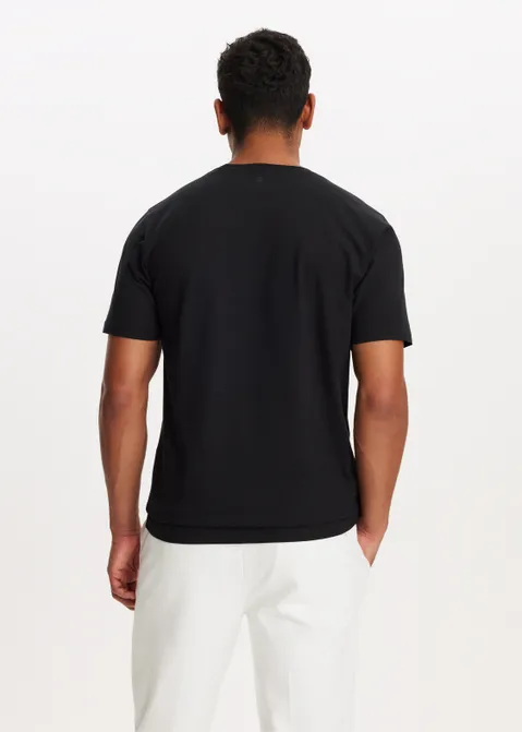 Basic t-shirt zwart (ZWART)