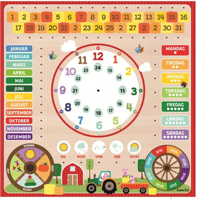 Barbo Toys Læringstavle Kalender