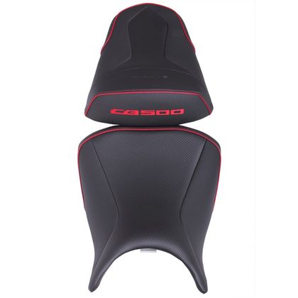 Selle confort Bagster Ready Luxe Noir Liseré Rouge