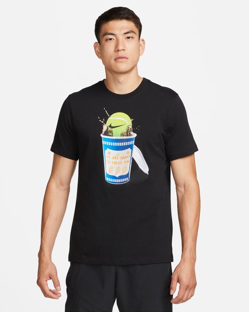 T-shirt de tennis Nike NikeCourt Noir pour homme