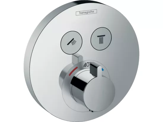 Façade HANSGROHE ShowerSelect S pour mitigeur thermostatique encastré chromé