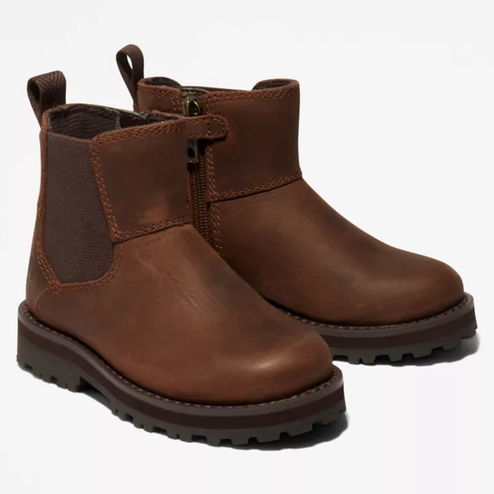 Chelsea boots Courma Kid pour tout-petit en marron foncé