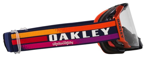 Masque Oakley Airbrake MX x Troy Lee Designs Navy Sunrise / Clear / Ref : OO7046-G5