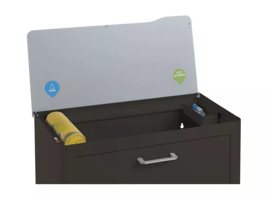 Poubelle cuisine de tri sélectif - 4 compartiments de 20L- CUBEK