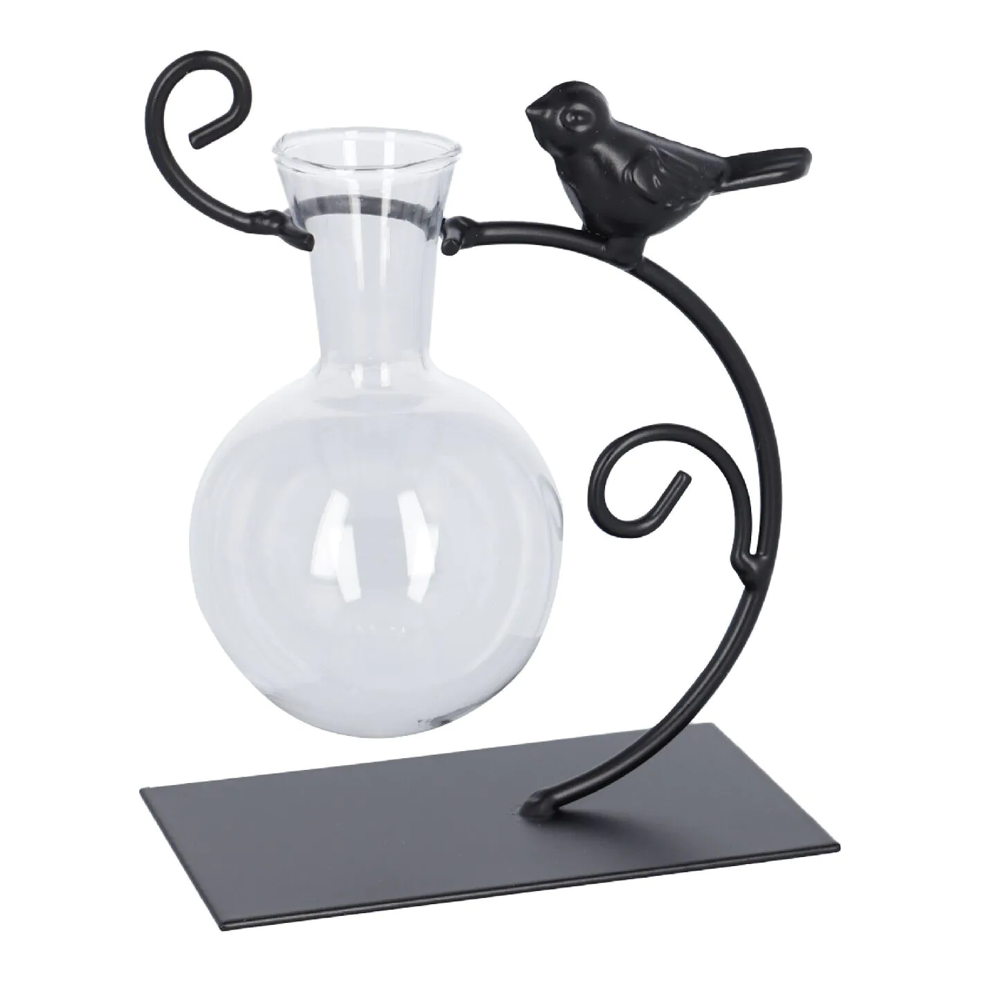 Vase Ballon in Vogel-Ständer