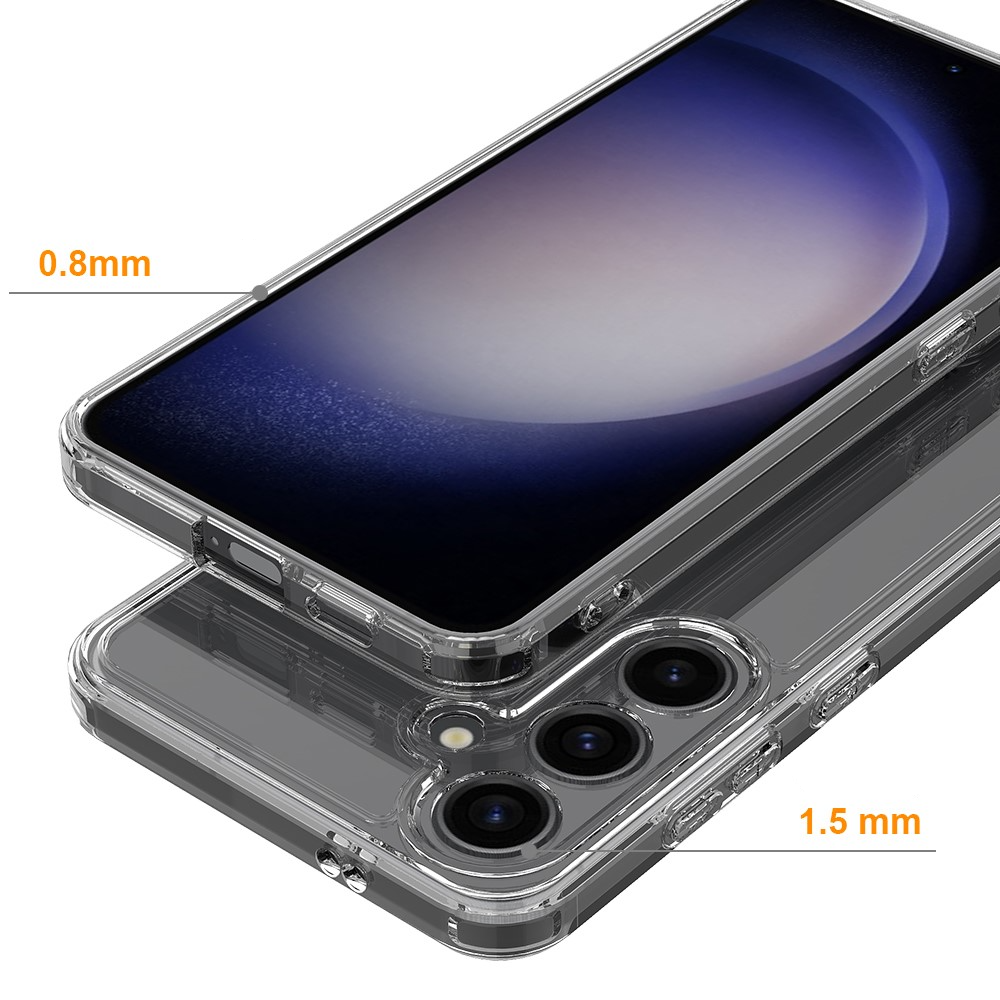 Samsung Galaxy S24  Plus Hybrid Hülle TPU Bumper   Acryl Rückseite - Transparent