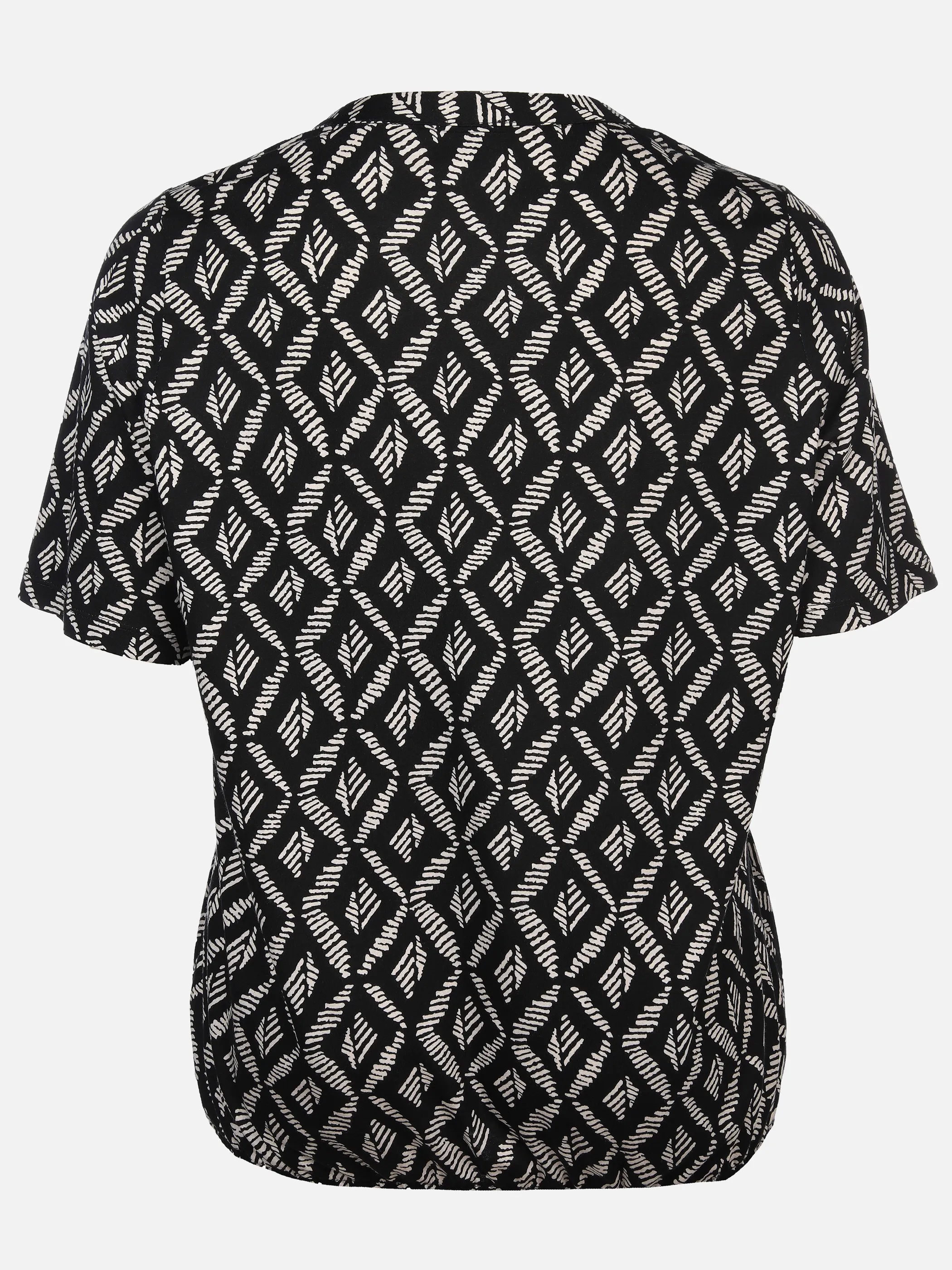 Große Größen Halbarmshirt mit abstraktem Print