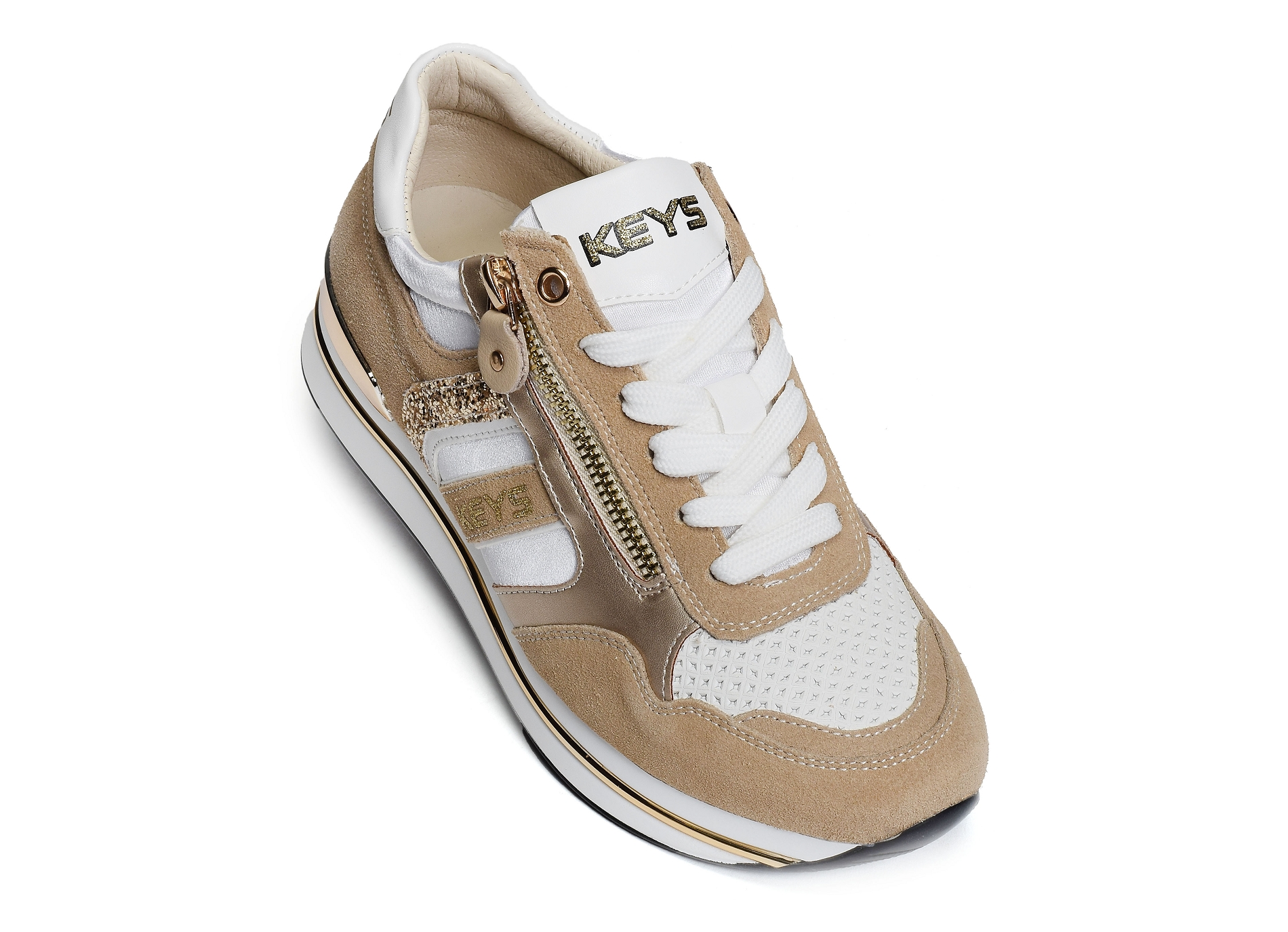 Flange beige blanc
