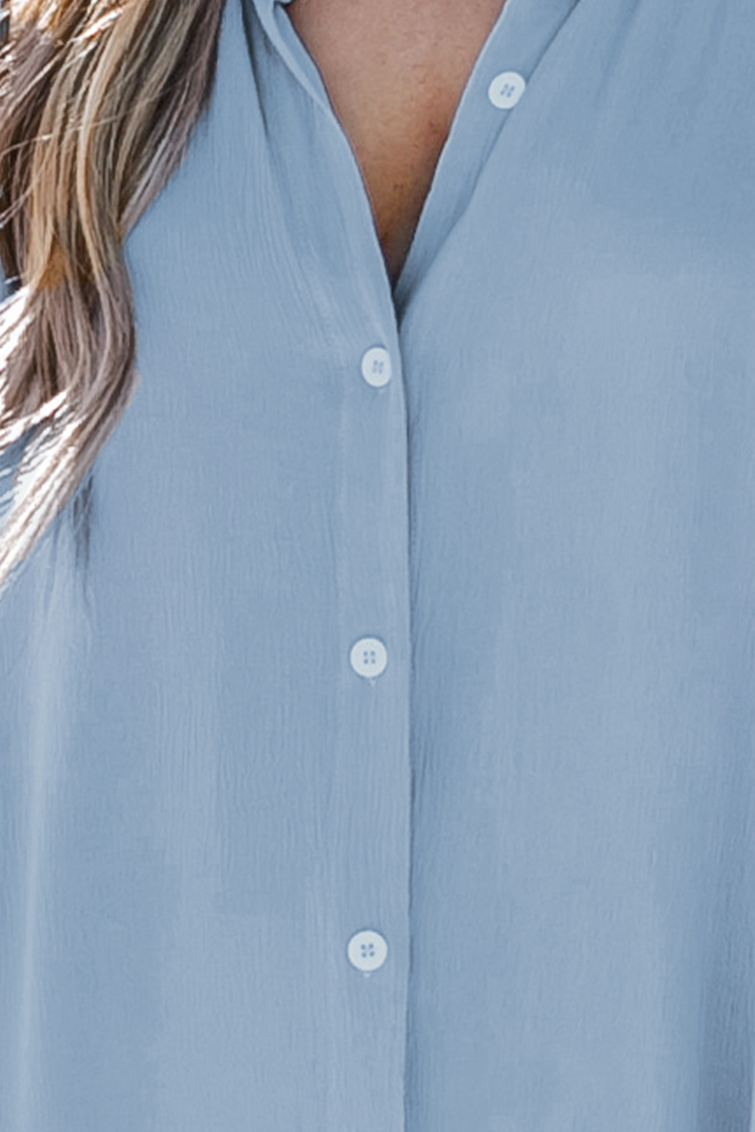Robe midi t-shirt à boutons fluide