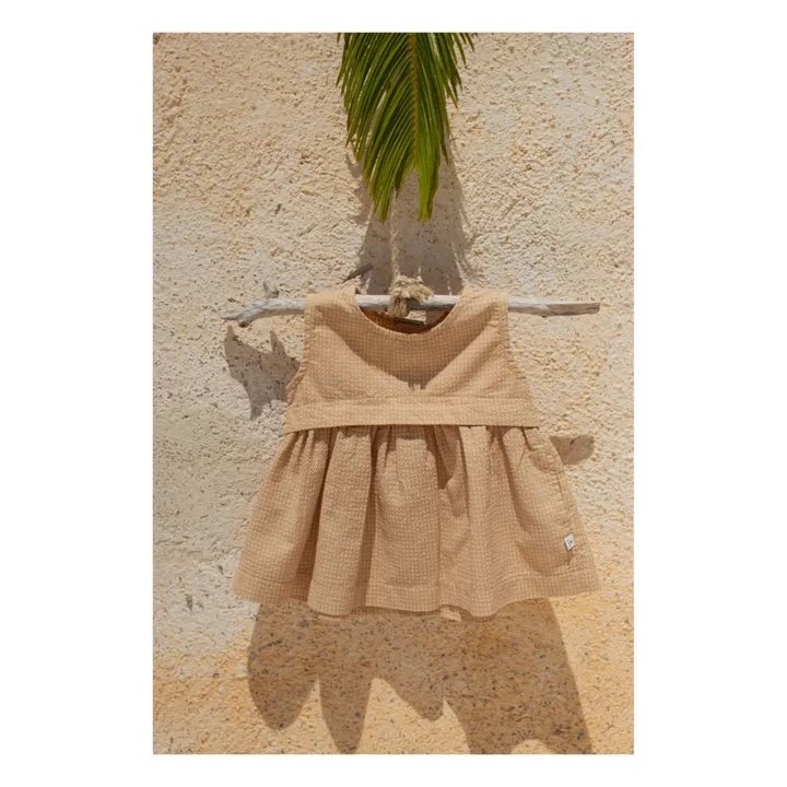 1+ in the family Robe Naomi Seersucker | Jaune moutarde
