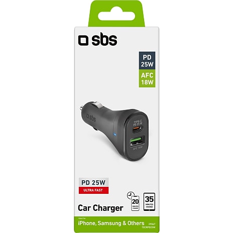 SBS billader PD 25W - sort