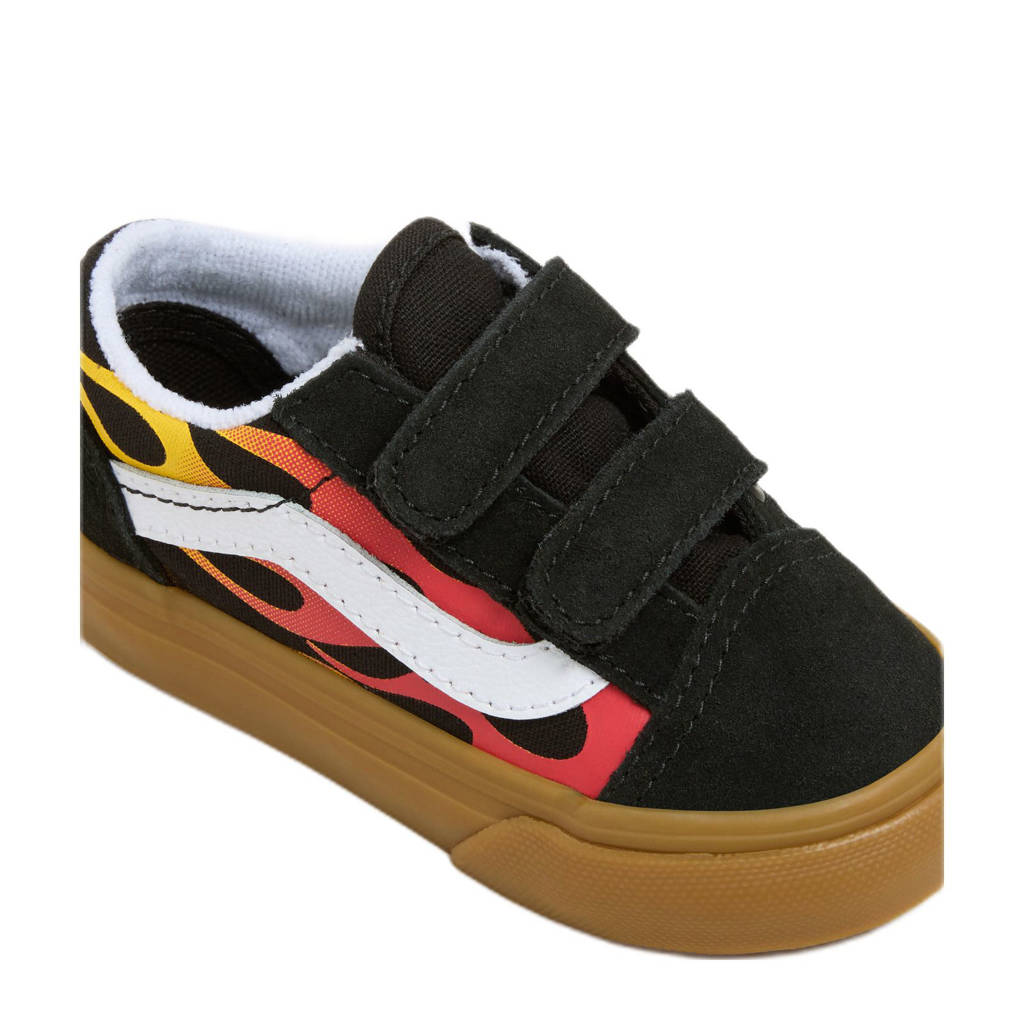 VANS Old Skool sneakers zwart/rood/geel
