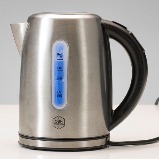 OBH Nordica 6407 Color Glow Elkedel, Stål, 1,2 L