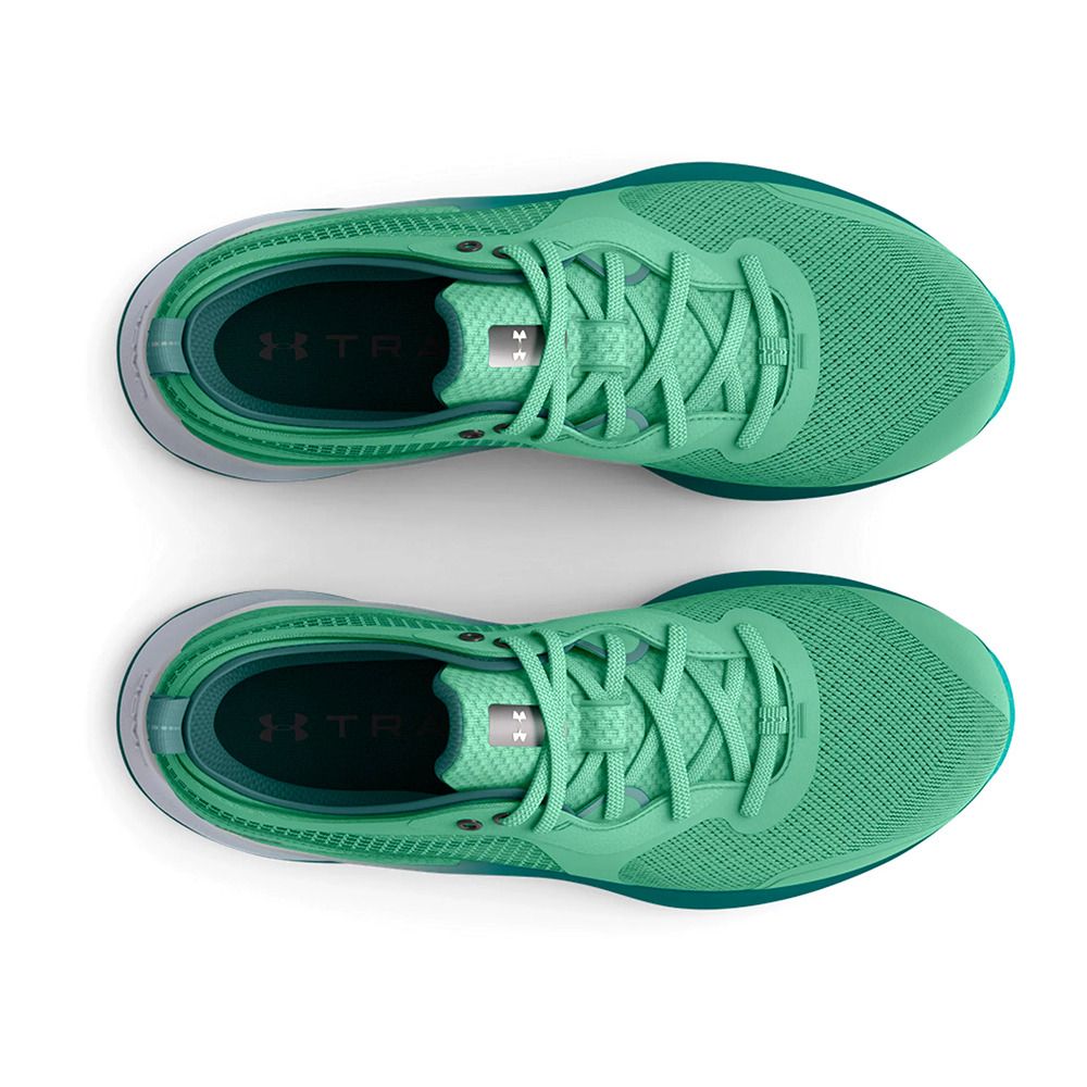 Under Armour UA HOVR OMNIA - Chaussures training Femme green breeze/coastal teal/metallic ash taupe