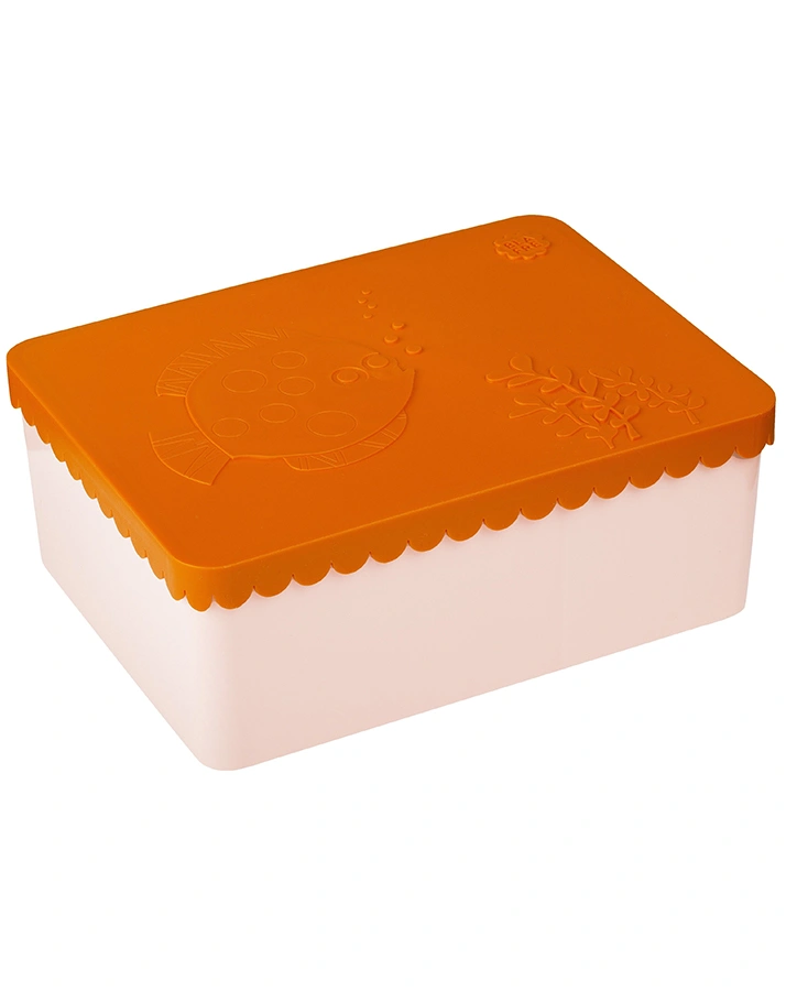 Brotdose SEA LIFE mit 3 Fächern in orange/hellrosa