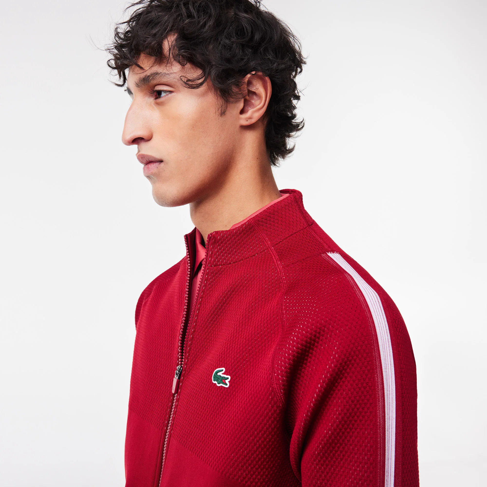 Sport-Jacke LACOSTE TENNIS x Novak Djokovic Sweatshirts - Rot - Lacoste - Herren