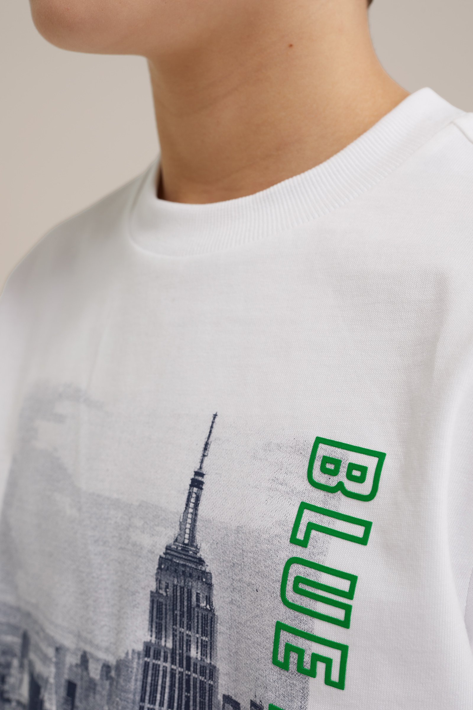 Jongens T-shirt met opdruk WE Fashion Wit