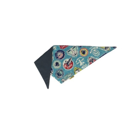 Bandana espacial para cães, azul