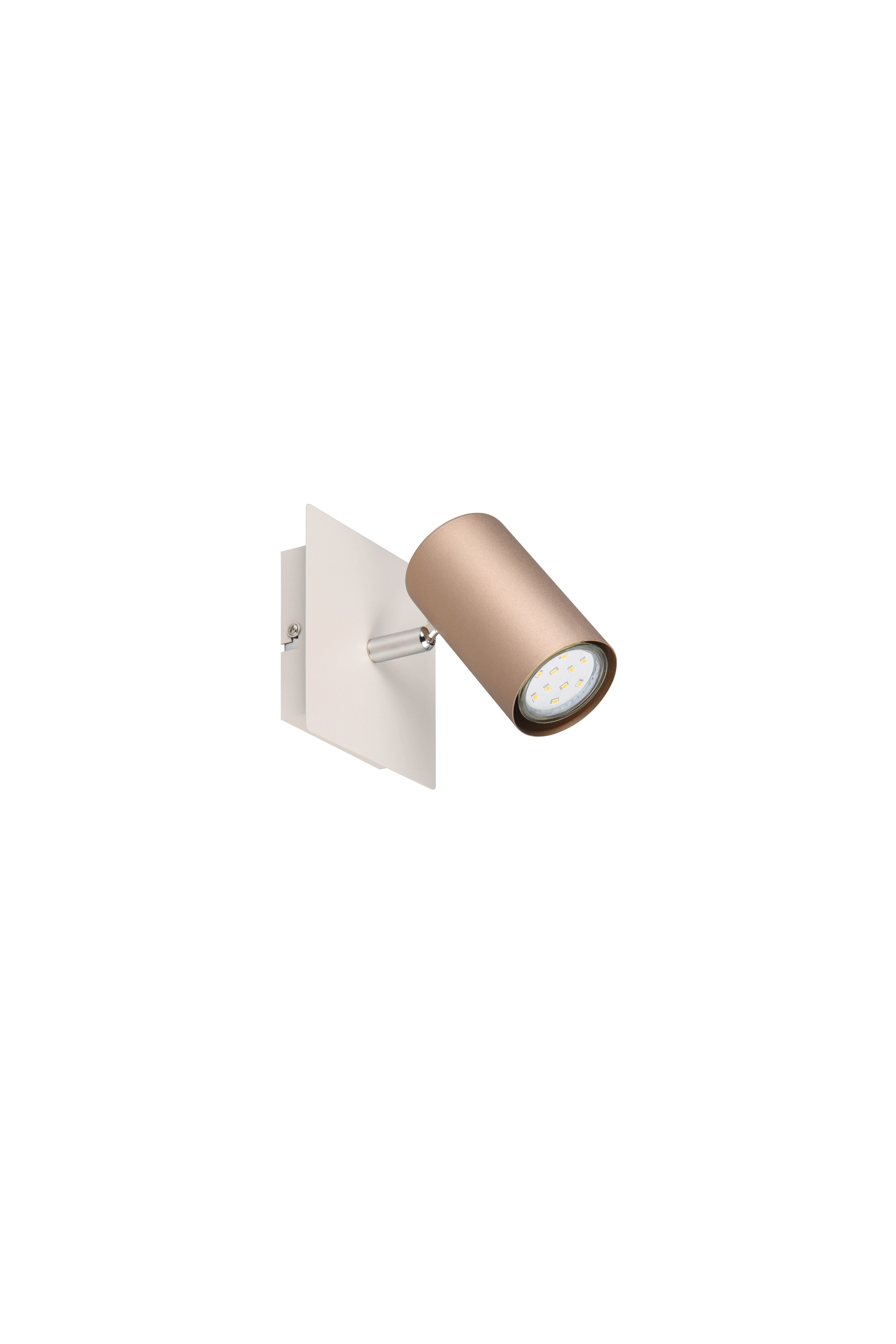 TRIO Retrofit Wandleuchte mit 1 Spot MARLEY warmgrey /coffee