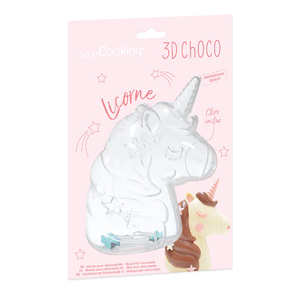 Moule à chocolat 3D Licorne Scrapcooking