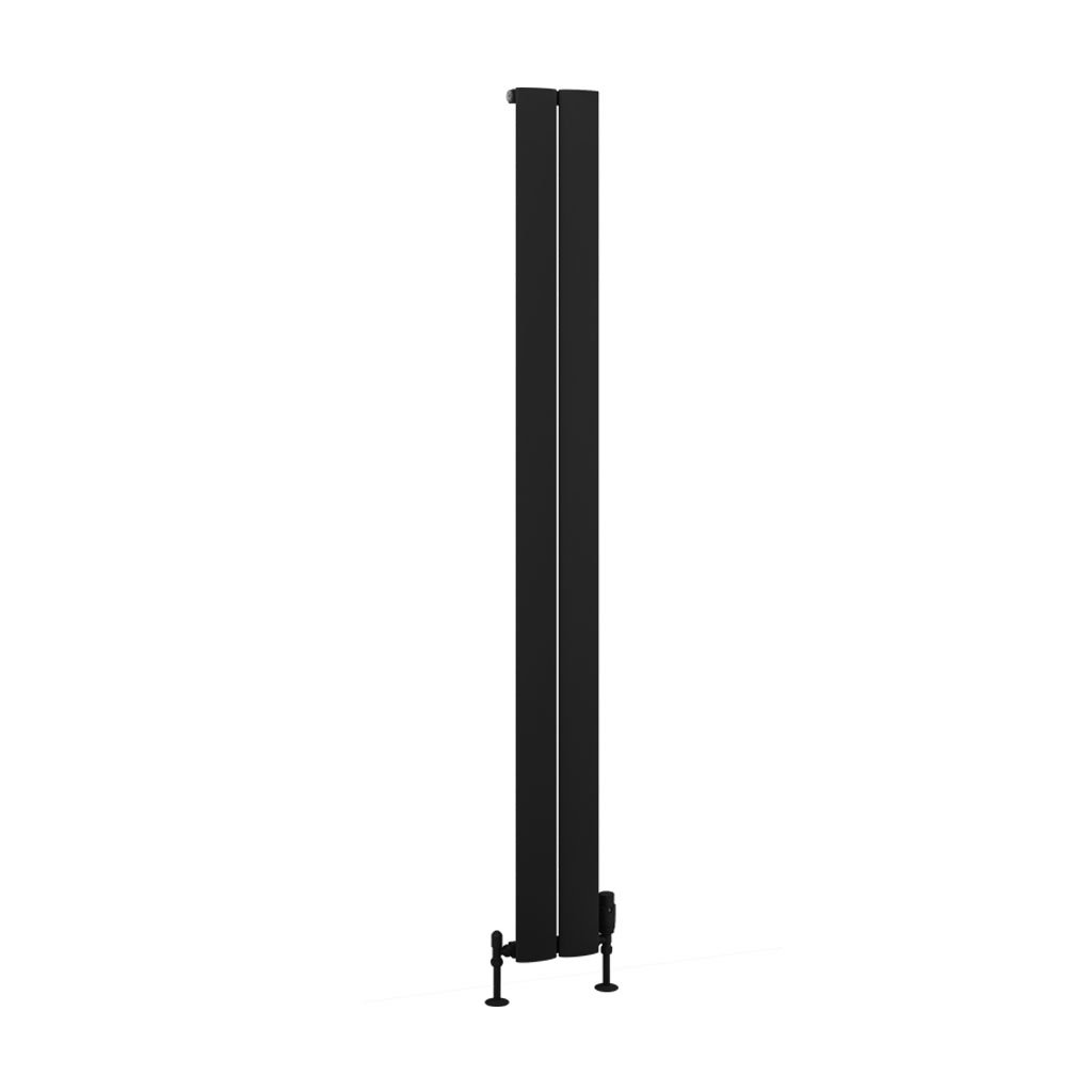Eastbrook Malmesbury radiator 20x180cm aluminium 544W zwart mat