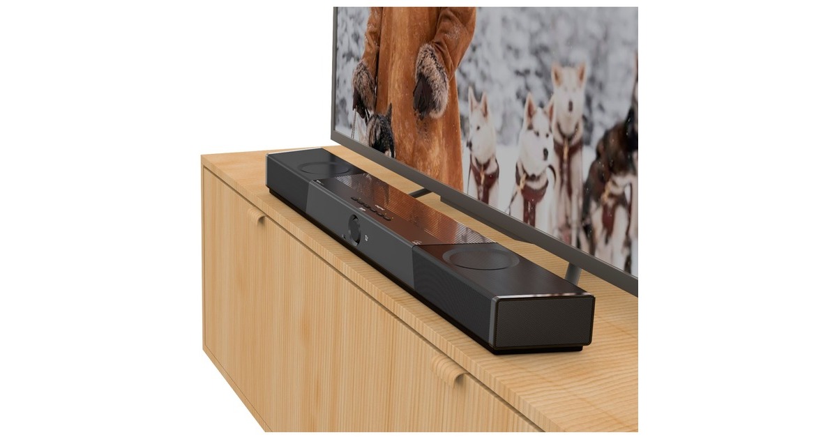 CreativeSXFI Carrier soundbar  (Zwart, Bluetooth, USB-C, Dolby Atmos)