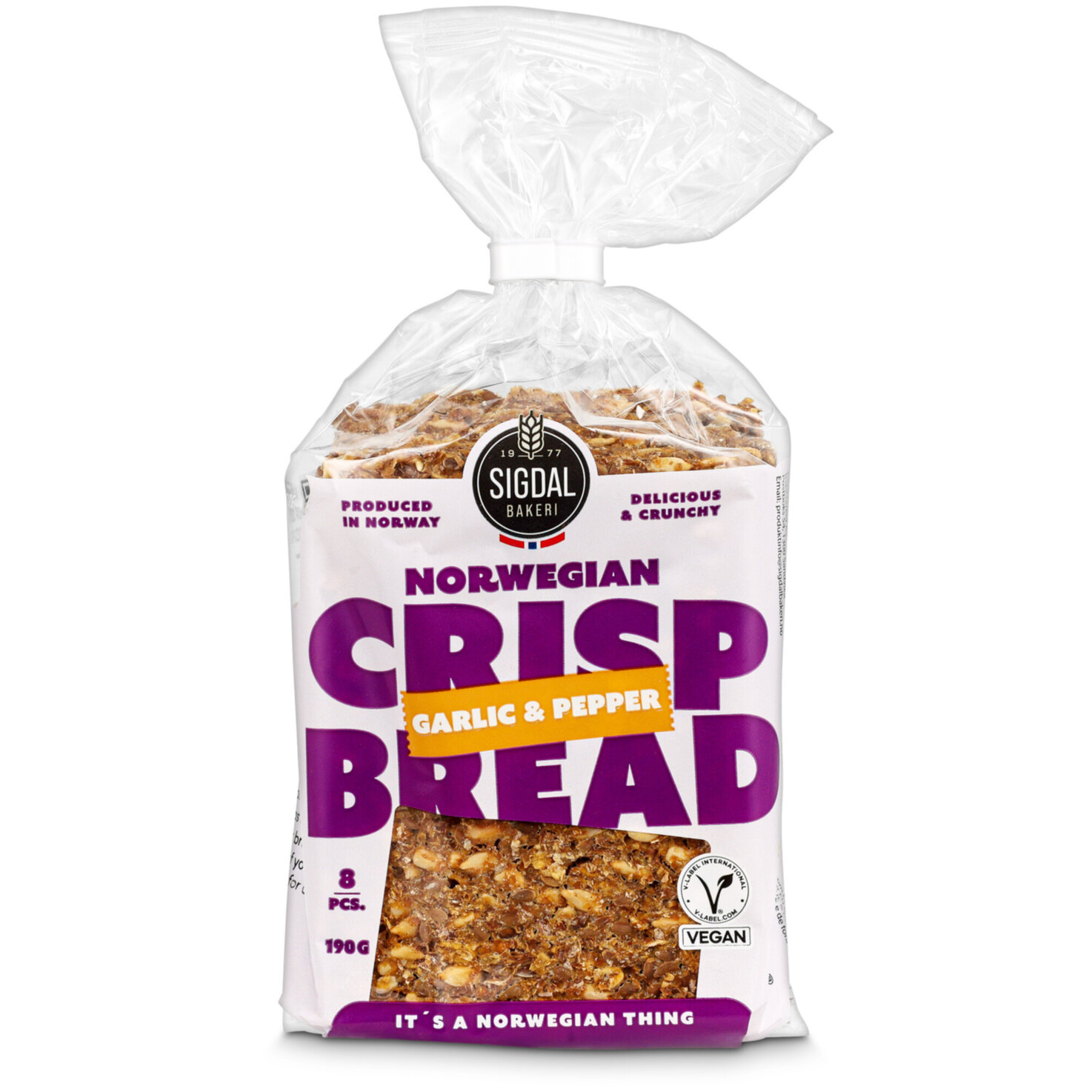 Sigdal CrispBread Knoblauch & Pfeffer
