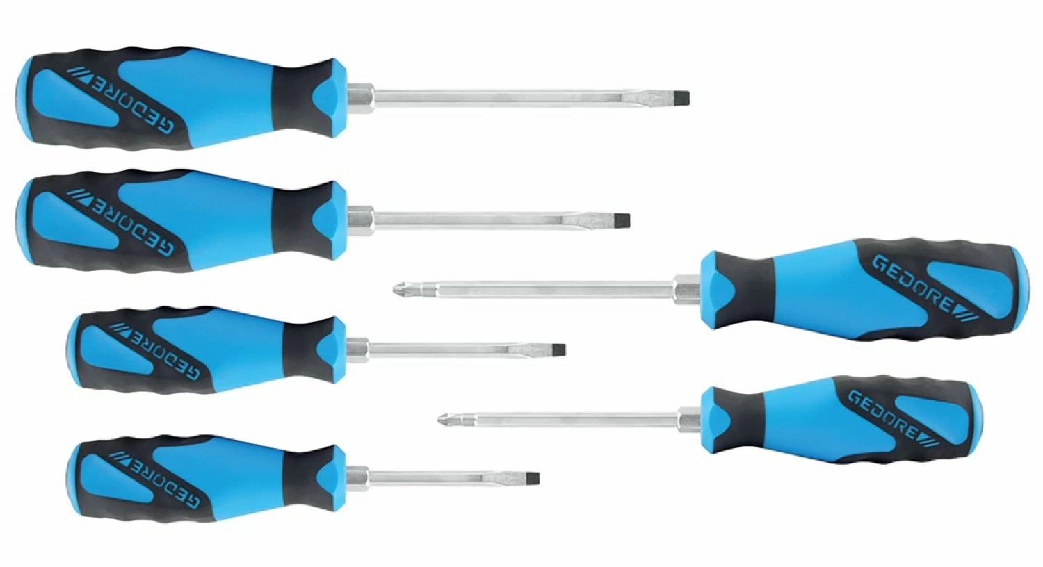 Gedore SK 2154 PH-06 3-C 6-delige Schroevendraaierset met slagkap