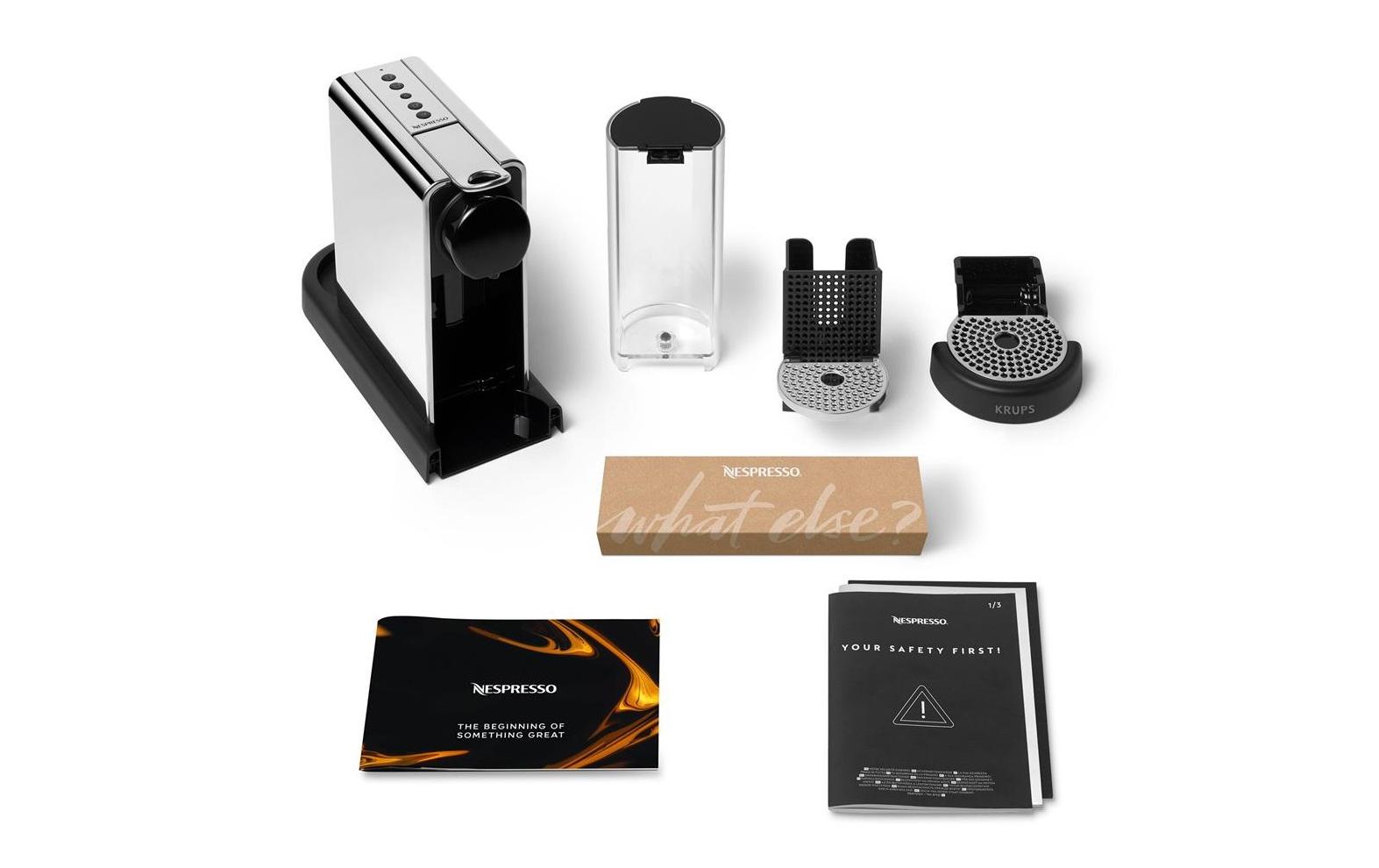 Kaffeemaschine Nespresso CitiZ Platinum Schwarz/Titanium<br>Elegante Nespressomaschine