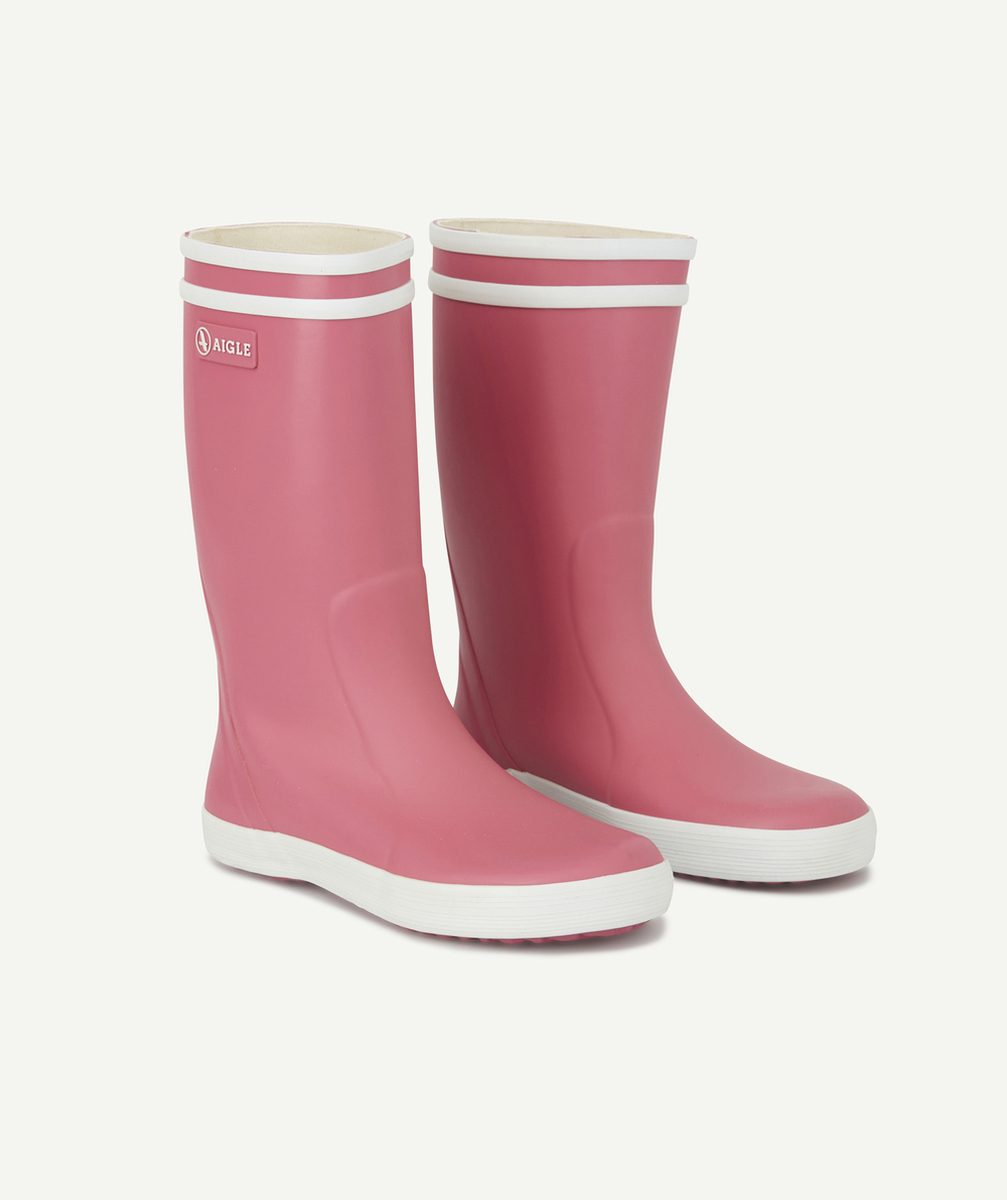 AIGLELES BOTTES EN CAOUTCHOUC ROSE FILLE LOLLYPOP