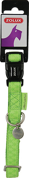 Collier réglable Mc Leather 10mm anis