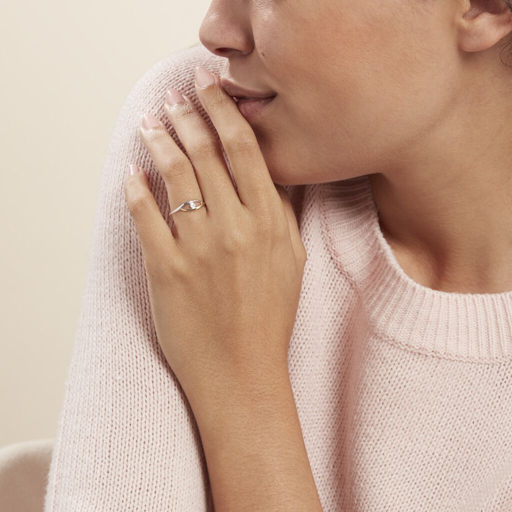 Bague Nohane Or Bicolore Diamant