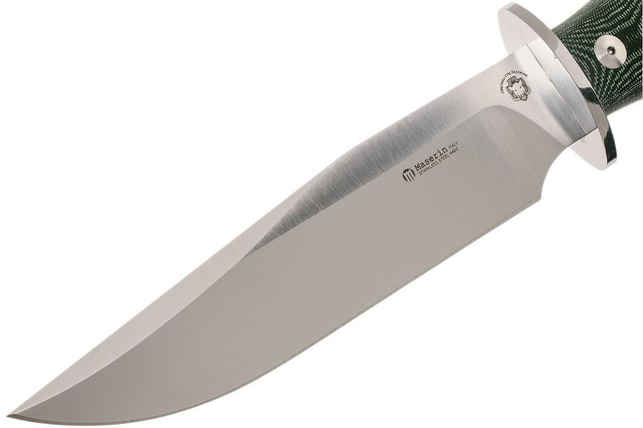 Maserin Bowie 977 Green Micarta 977/MCV bowie mes