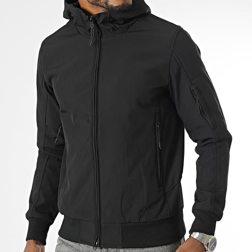 Veste Zippée Capuche Noir