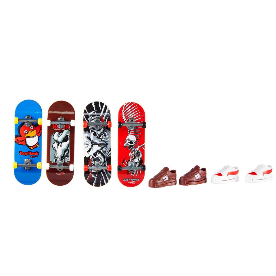 Hot Wheels - Tony Hawk Finger skateboards 4-Pakke (Asst)