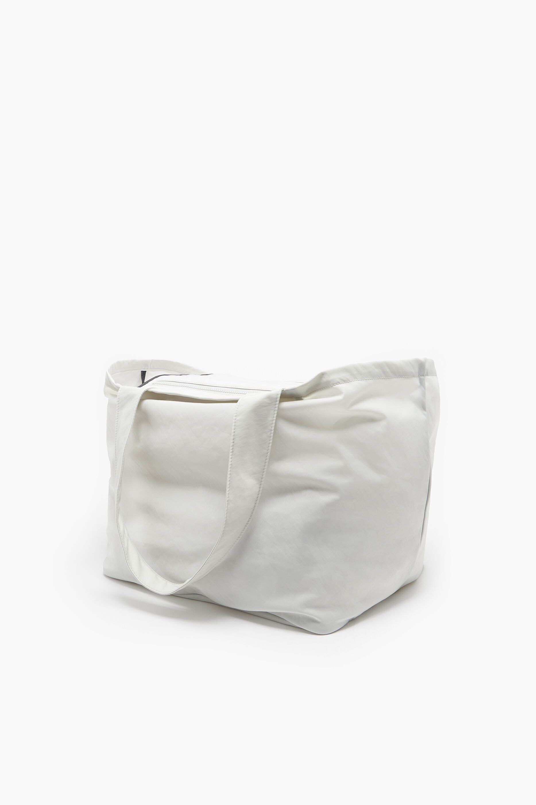 Sacola de compras tamanho XL em nylon cinza