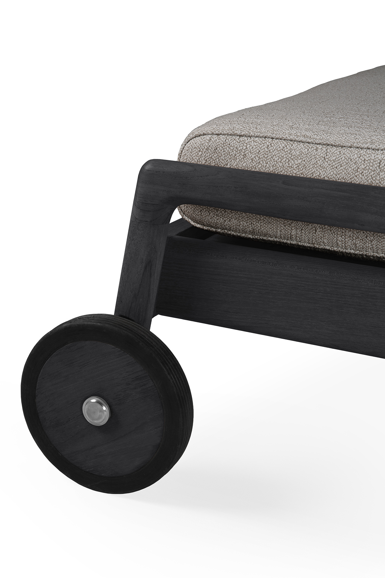 Kussen voor teak Jack adjustable lounger zwart - mocha