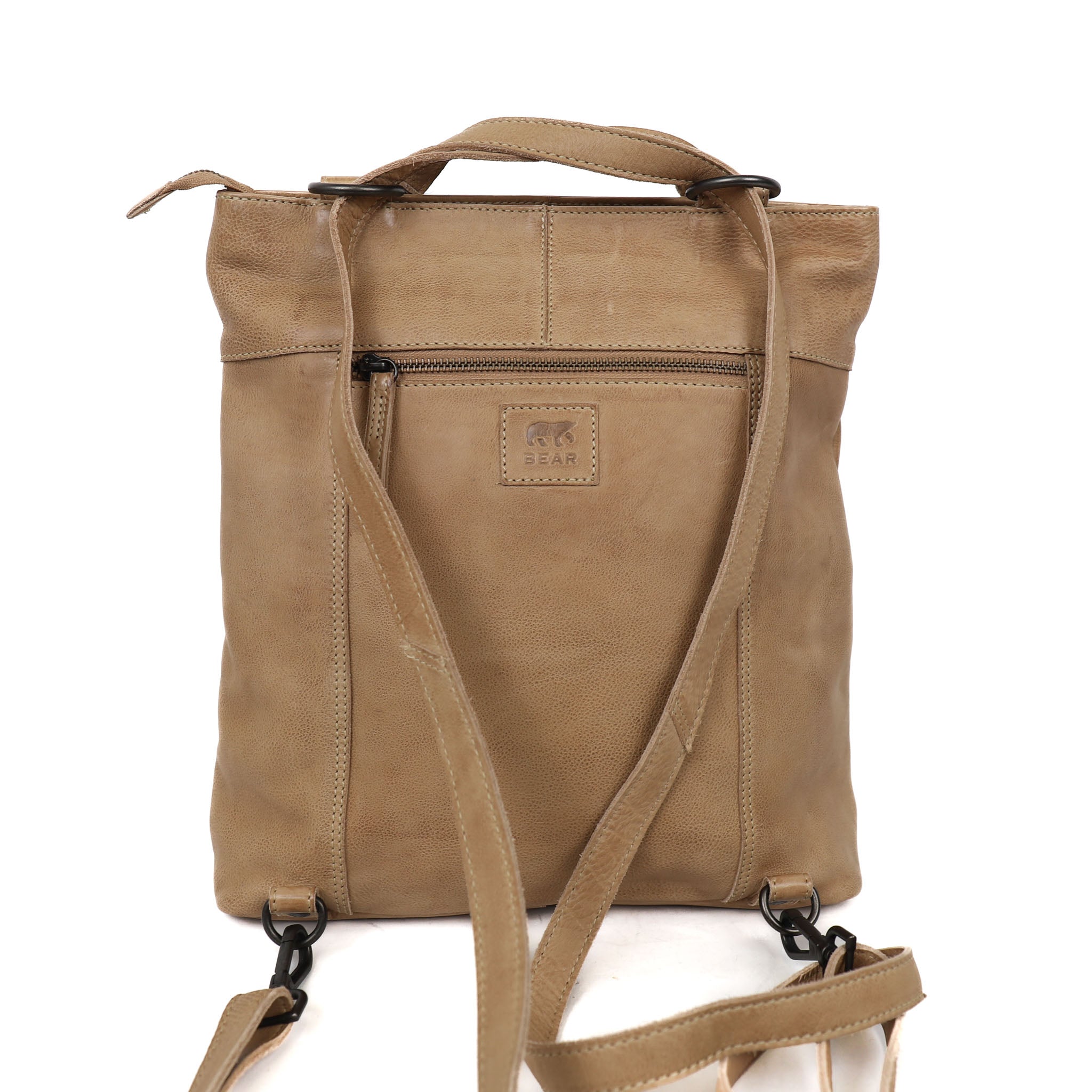Rugzak/schoudertas 'Sandy' L beige BEIGE