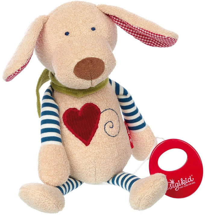 Spieluhr NATURAL LOVE – HUND in bunt