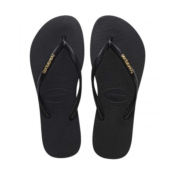 Havaianas Chinelos Slim Logo Metallic Black / Gold 33 - 4119875-1924-33