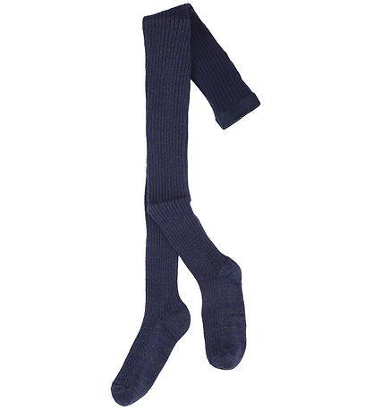 Molo trømpebukser - Glitter Rib - Warm Blue