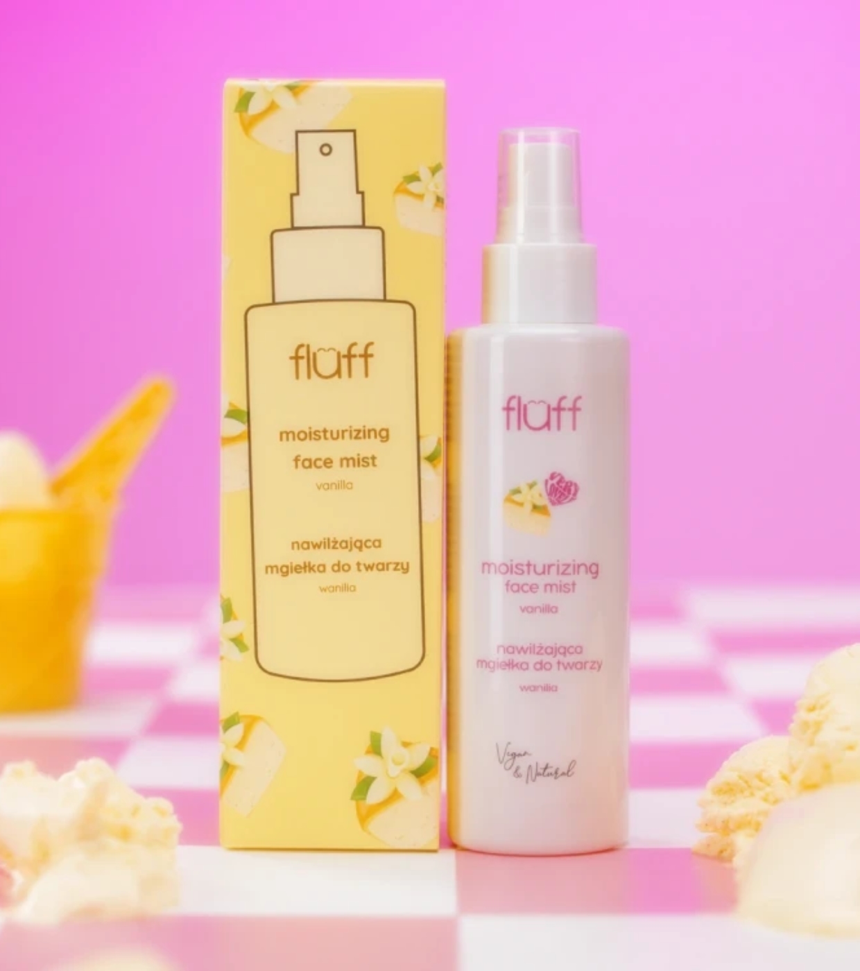 Fluff - Bruma Facial Hidratante - Baunilha