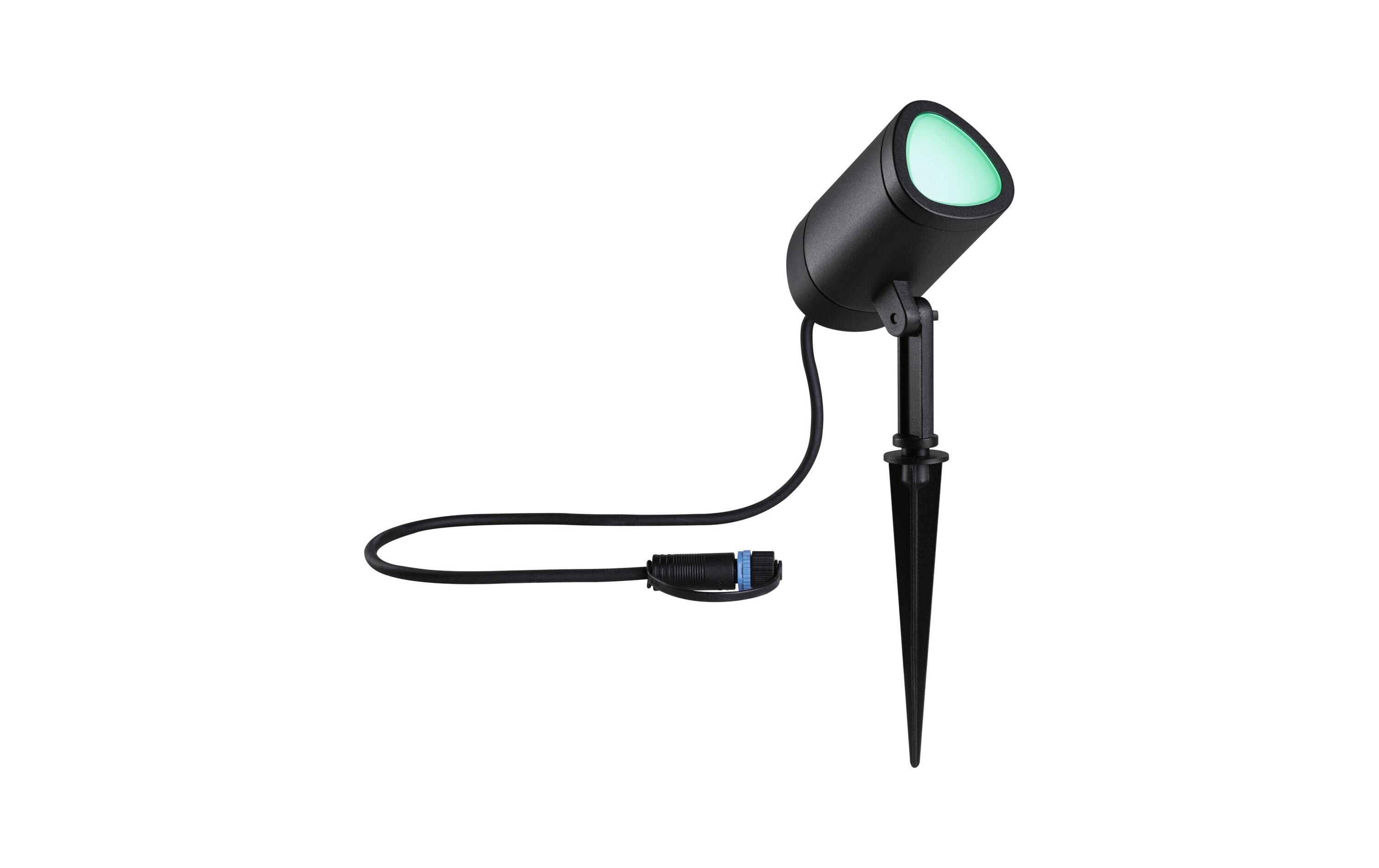 Outdoor Gartenspot Plug & Shine Shira, RGBW, 6.5W, AnthrazitLED Gartenstrahler