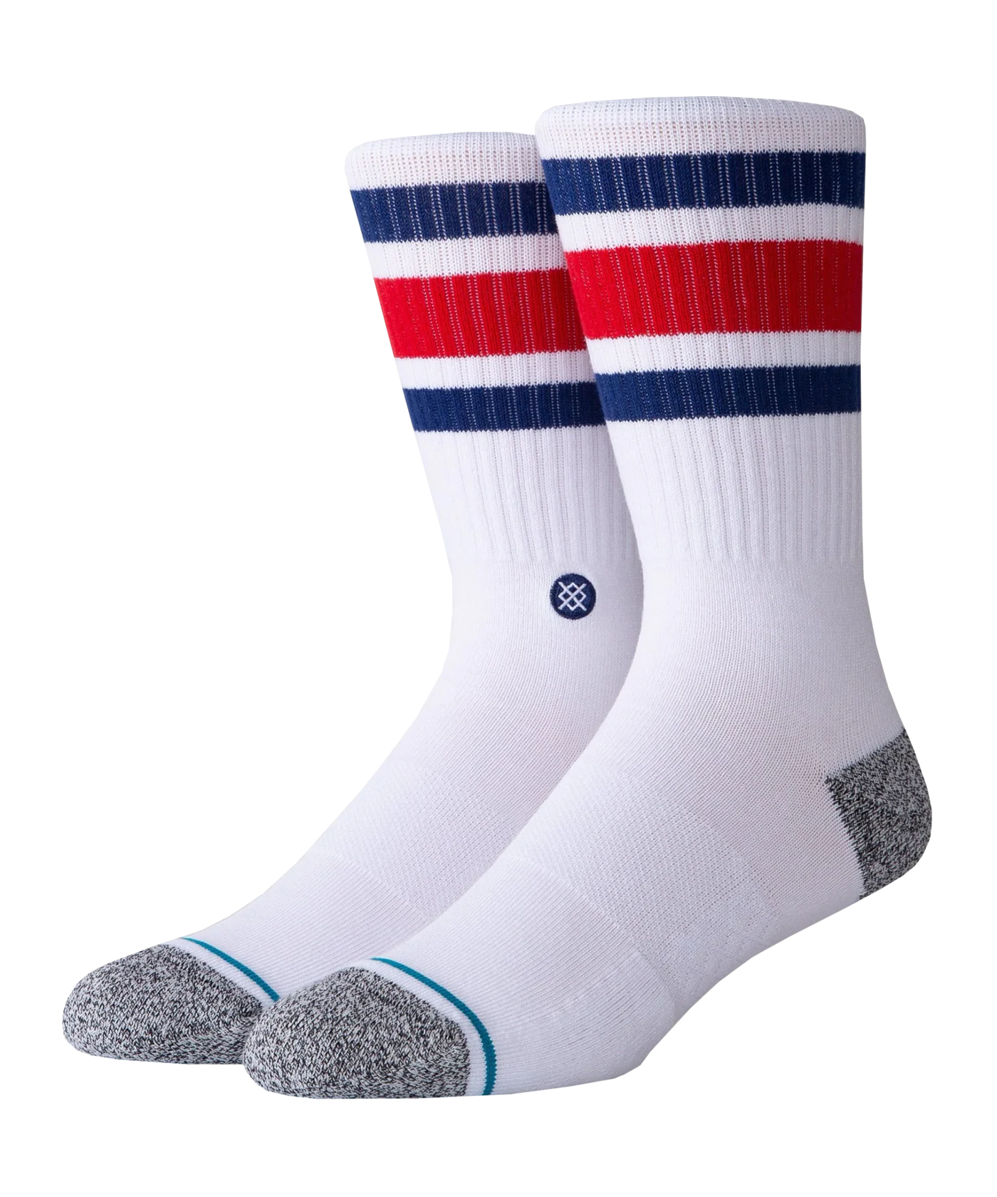 Stance Boyd Staple Crew Socks Socken Weiss Blau