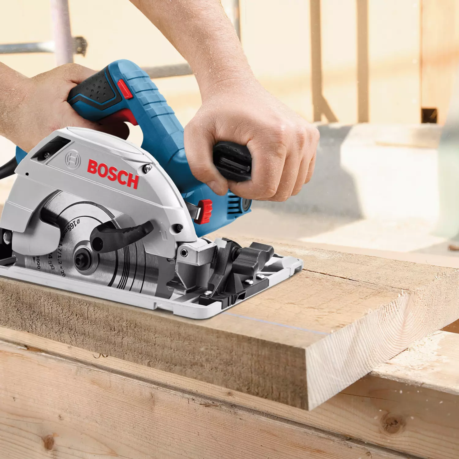 Bosch GKS 55  GCE Cirkelzaag in L-Boxx - 1350W - 165mm