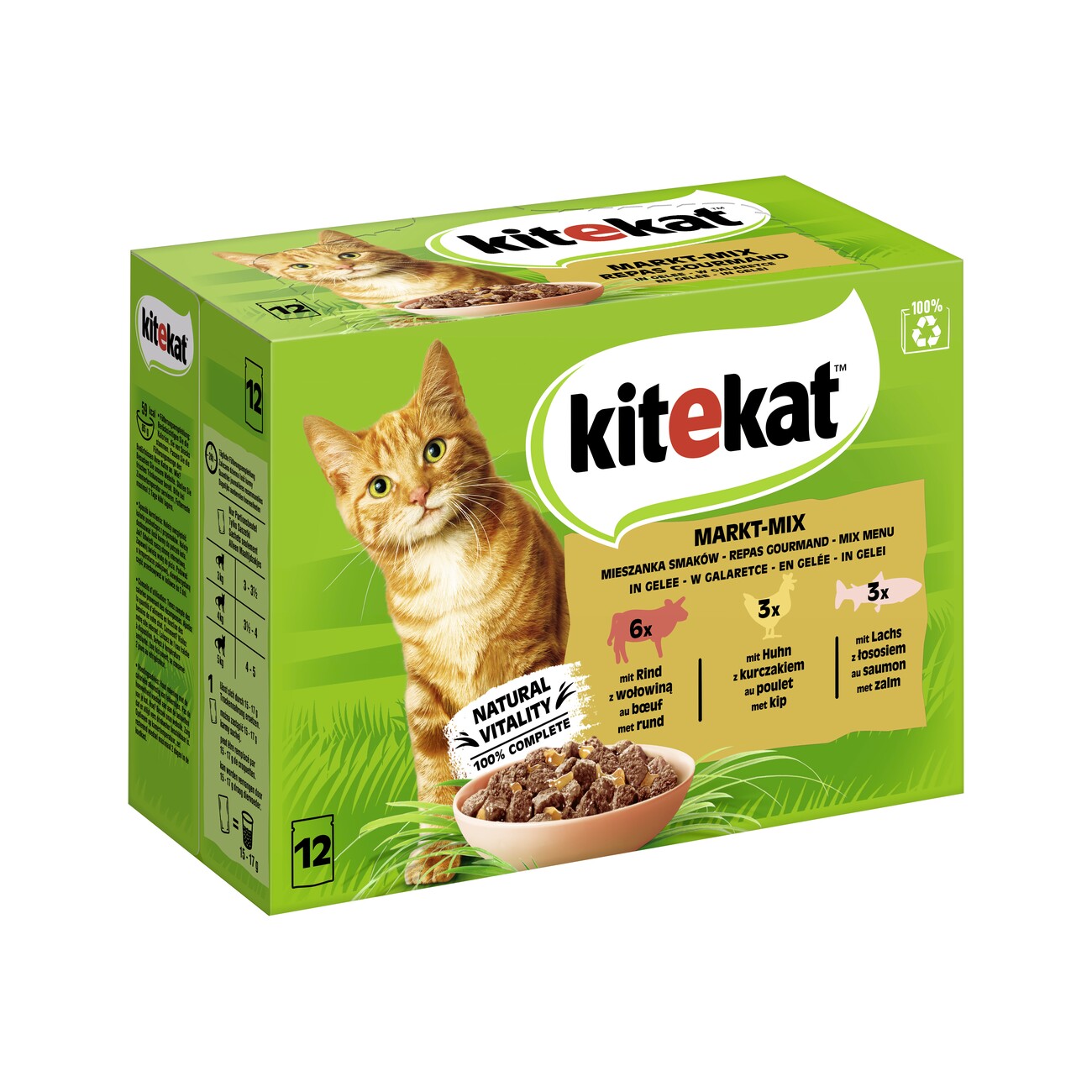 Kitekat Multipack Markt Mix in Gelee 12x85 g