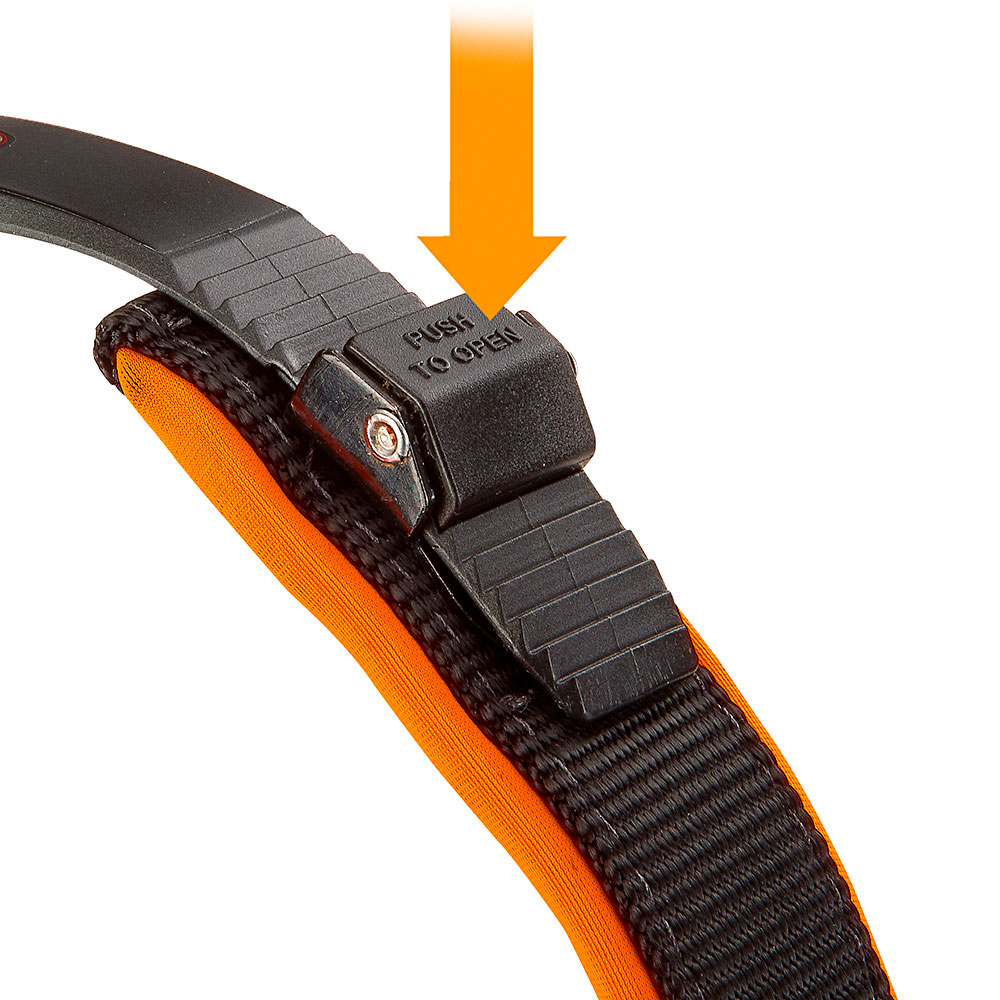 Collier ergonomique pour chiens ergofluo c15/33 avec rembourrage et fermeture à micro-régulation